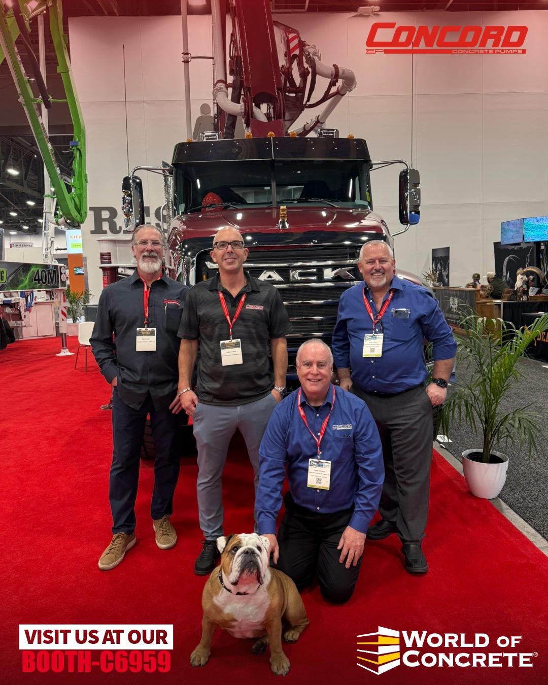 Our favorite sales rep today? Mack’s dog 🐶
Dont miss the last day of WOC 2026—Come see us at Booth C6959!
#concreteconstruction #macktrucks #WOC2026 #pumptrucks
