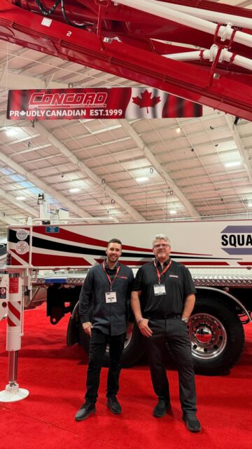 CCE – Today & Tomorrow!

Meet our Canada Sales Reps:
Jack Radu & Vincent Bélanger (French Speaker)

Stop by Booth 4-119 and check out the powerful 40XR 🔥

Have questions about this pump or any other model?
Don’t hesitate to call:

📞 Jack: 604-785-8515
📞 Vince: 418-953-1261

See you at the show! 💥 #cce2026 #concretepumps #concordconcretepumps #concretelife