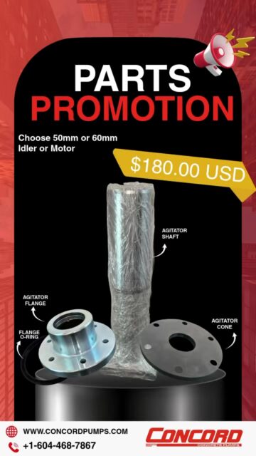 Keep your pump running. Don’t wait for downtime. 🚧
We’ve got a limited-time parts promotion on essential components:
✔ Agitator shaft
✔ Flange
✔ O-ring
✔ Cone
💥 Available in 50mm or 60mm (idler or motor)
💥 Only $180 USD
Built for durability. Ready for the job. 💪
👉 Call now: 604-468-7867
👉 Or DM us “PARTS” for details
#concretepumping #BuiltToPerform #constructioncanada #concretecontractors #ConcretePumps