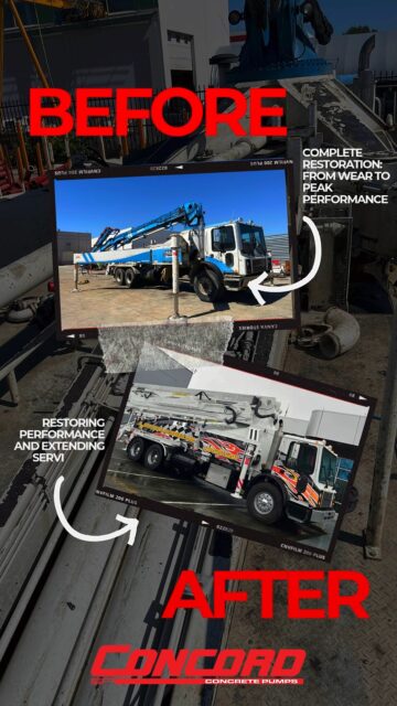 BEFORE ➡️ AFTER. No shortcuts. Just results. 🔥

Think buying a used concrete pump means taking a risk?
Not with us.

Every unit goes through a full transformation:
✔️ Detailed inspection
✔️ Mechanical restoration
✔️ Fresh paint + finish
✔️ Job site ready performance

We don’t just sell pre-owned pumps…
we bring them back to life.

Ready for your next pour without the new price tag.

📲 Browse available units:
www.preownedconcretepumps.com

📞 Call us: 604-468-7867
💬 Or DM us — let’s get you set up.  #beforeandafter #concretepumps #heavyequipmentlife #constructionlife #jobsiteready