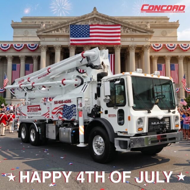 🇺🇸 Happy 4th of July! 🎆

Today, we celebrate the spirit of freedom, innovation, and the hardworking people who continue to build America.

At Concord Concrete Pumps, we’re proud to support the construction industry with reliable pumping solutions that help build stronger communities across the nation.

Wishing our customers, partners, and team a safe and memorable Independence Day!

#happy4thofjuly🇺🇸 #independenceday #concordconcretepumps #concretepumping #construction