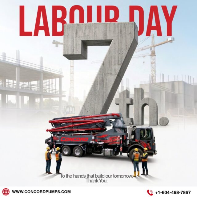 Today, we celebrate the hands, strength, and dedication that build our tomorrow. 🦺🏗️
This Labor Day, we proudly recognize the hardworking men and women in construction who turn plans into reality and shape the communities we call home.
Thank you for your dedication, craftsmanship, and commitment. Happy Labor Day from Concord Concrete Pumps! 🇨🇦
#laborday #concordconcretepump #construction #concretepumping