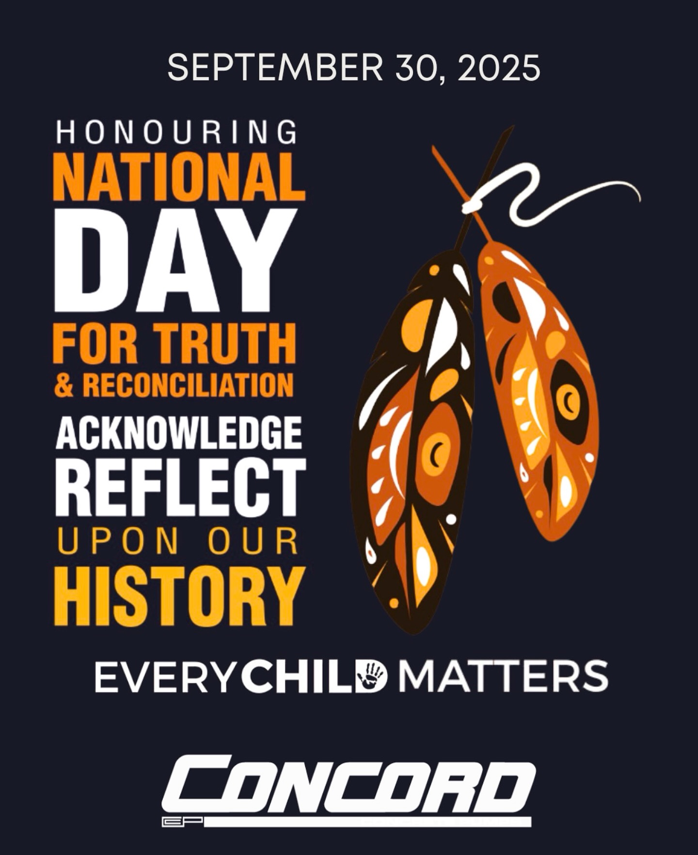 National Day for Truth and Reconciliation!
Today, September 30, we honor the children who never returned home, the survivors of residential schools, and the strength of Indigenous families and communities across Canada.
This day is not only one of remembrance but also of reflection — a reminder of the importance of truth, acknowledgement, and the collective journey toward reconciliation.
🧡 Every Child Matters.
#TruthAndReconciliation #OrangeShirtDay #EveryChildMatters